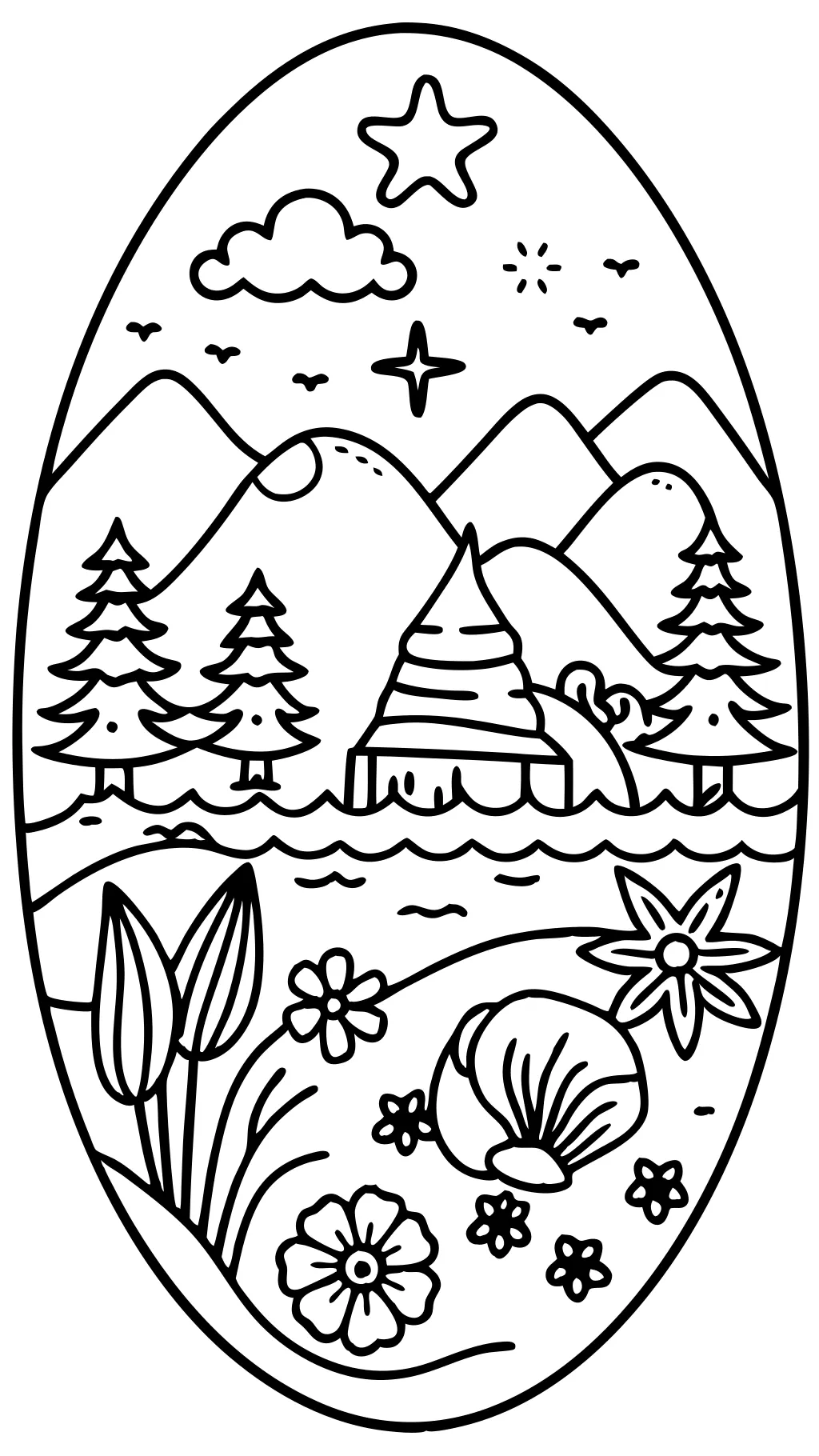 coloring pages nature